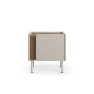 Lomar Nattduksbord 45,5x47,8x35 cm - Naturlig ek, sandsten - Products - Möbler - Bord & matgrupp - Avlastningsbord & sidobord - Sängbord & nattduksbord
