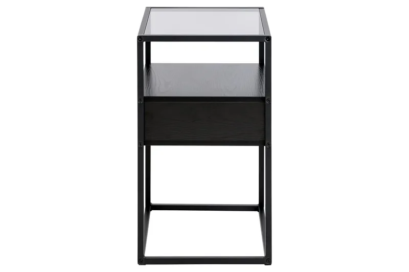 Sakila Sängbord 35 cm - Svart - Products - Möbler - Bord & matgrupp - Avlastningsbord & sidobord - Sängbord & nattduksbord