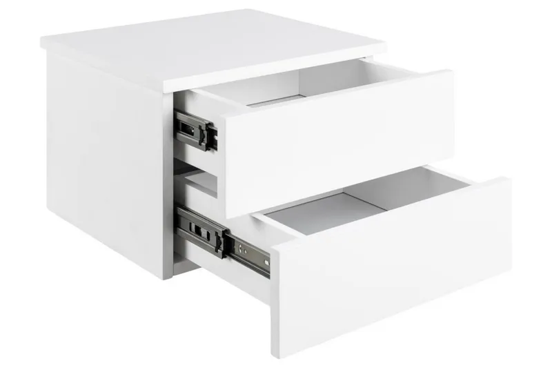 Salmani Sängbord 32 cm - Vit - Products - Möbler - Bord & matgrupp - Avlastningsbord & sidobord - Sängbord & nattduksbord