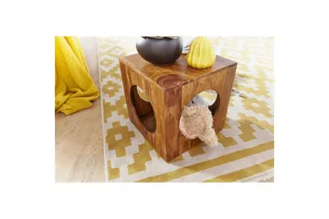 Sido bord Wohnling Massivt trä kub förvaringsutrymme lantstil - Products - Möbler - Bord & matgrupp - Avlastningsbord & sidobord - Brickbord & småbord