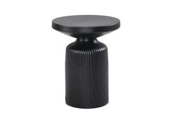 Sido bord Wohnling Metall Rund 40 cm Svart Hamrad Look Industriell - Products - Möbler - Bord & matgrupp - Avlastningsbord & sidobord - Brickbord & småbord