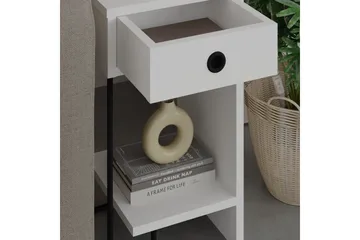 Sirius Sängbord 32x30 cm Vit - Hanah Home - Products - Möbler - Bord & matgrupp - Avlastningsbord & sidobord - Sängbord & nattduksbord