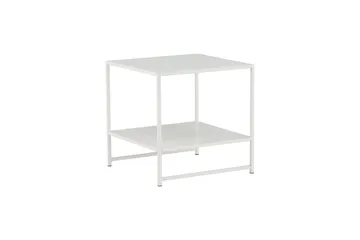 Staal Sidobord med Hylla - Vit - Products - Möbler - Bord & matgrupp - Avlastningsbord & sidobord - Brickbord & småbord