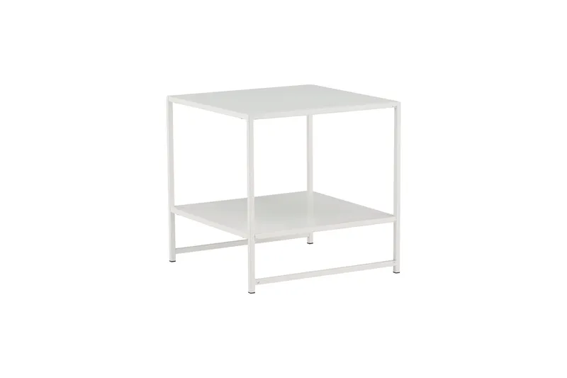Staal Sidobord med Hylla - Vit - Products - Möbler - Bord & matgrupp - Avlastningsbord & sidobord - Brickbord & småbord