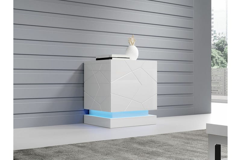 Strontian Sängbord 46 cm Scandinavian Choice White - Products - Möbler - Bord & matgrupp - Avlastningsbord & sidobord - Sängbord & nattduksbord