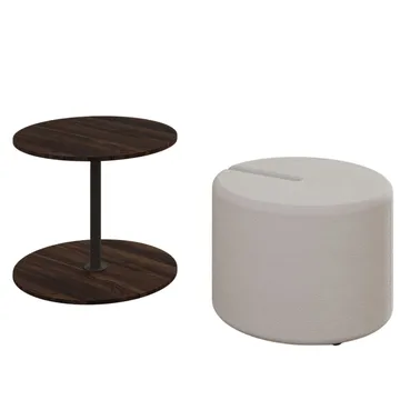 Torven Set med sidobord 43x47x43 cm