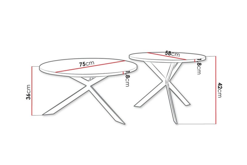 Wardner Soffbord - Svart - Products - Möbler - Bord & matgrupp - Avlastningsbord & sidobord - Satsbord