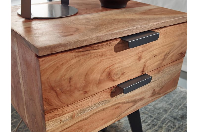 Willowdale Sängbord 47 cm - Brun/Svart - Products - Möbler - Bord & matgrupp - Avlastningsbord & sidobord - Sängbord & nattduksbord