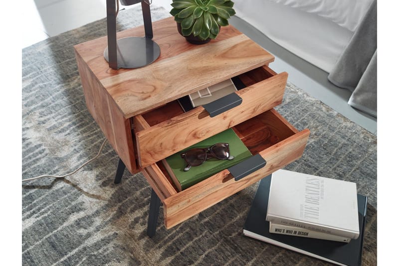 Willowdale Sängbord 47 cm - Brun/Svart - Products - Möbler - Bord & matgrupp - Avlastningsbord & sidobord - Sängbord & nattduksbord