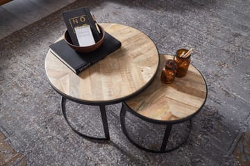 Willowdale Satsbord 60 cm Runt - Natur/Svart - Products - Möbler - Bord & matgrupp - Avlastningsbord & sidobord - Satsbord