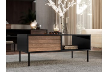 Belonger Soffbord 100 cm - Svart/Valnöt - Products - Möbler - Bord & matgrupp - Soffbord
