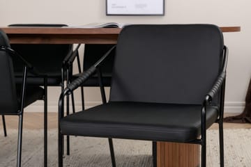 Bianca Matgrupp 200 cm Oval med 4 Tvista stolar - Svart - Products - Möbler - Bord & matgrupp - Matgrupp