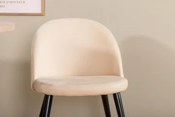 Bianca Matgrupp 200 cm Oval med 4 Velvet stolar - Beige - Products - Möbler - Bord & matgrupp - Matgrupp