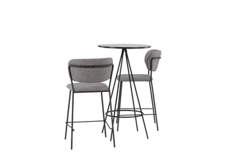 Bistro Matgrupp 60 cm Rund med 2 Bell stolar - Svart - Products - Möbler - Bord & matgrupp - Matgrupp