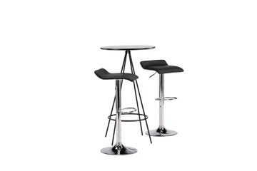 Bistro Matgrupp 60 cm Rund med 2 Jonna stolar - Svart - Products - Möbler - Bord & matgrupp - Matgrupp