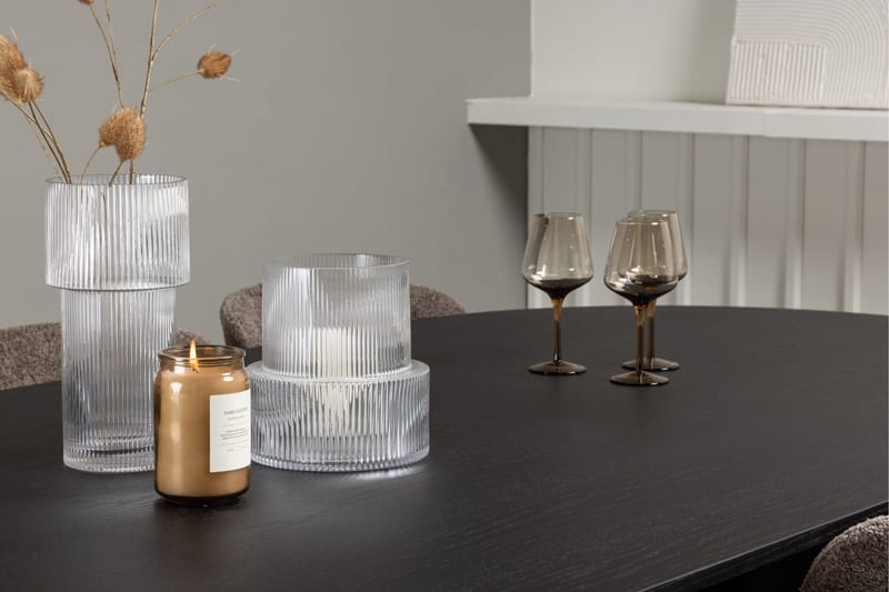 Bootcut Matgrupp 230 cm Oval med 6 Modesto stolar - Svart - Products - Möbler - Bord & matgrupp - Matgrupp