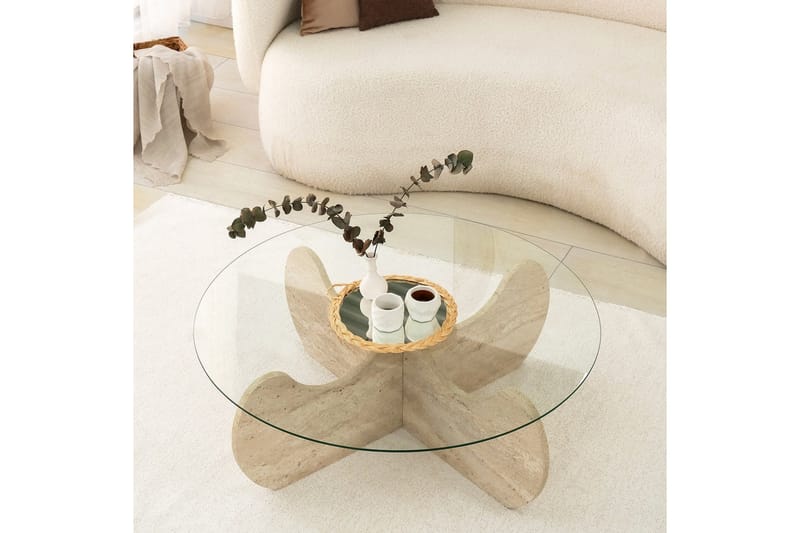 Chaino Soffbord 90 cm - Beige - Products - Möbler - Bord & matgrupp - Soffbord