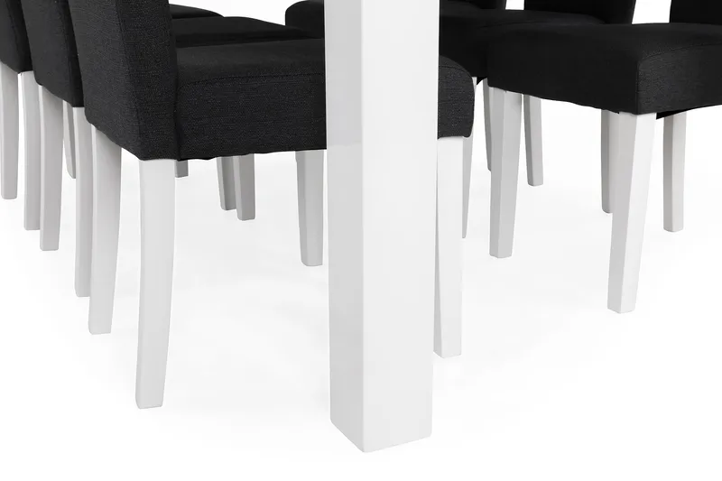 Cibus Matgrupp 180 cm med 6 Viktor Stol - Vit/Mörkgrå - Products - Möbler - Bord & matgrupp - Matgrupp