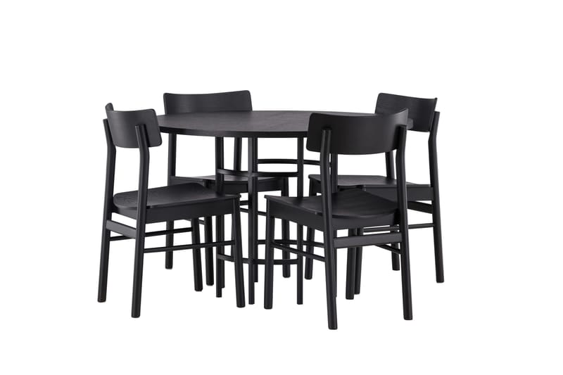 Copenhagen Matgrupp + 4 stolar Rektangulär - Svart - Products - Möbler - Bord & matgrupp - Matgrupp