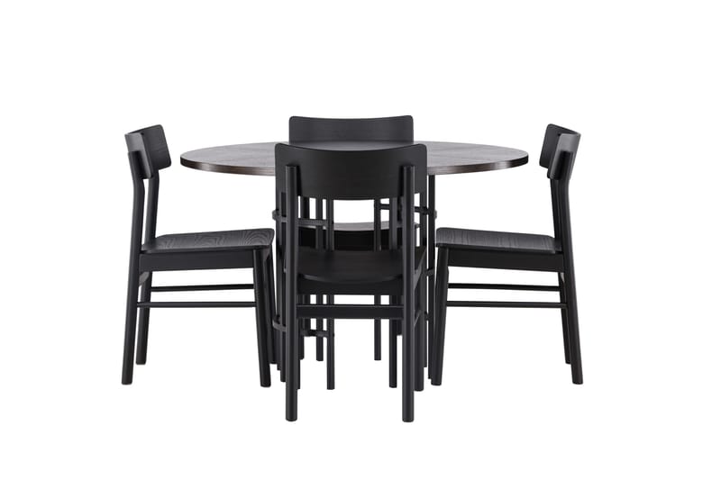 Copenhagen Matgrupp + 4 stolar - Svart/Mocca - Products - Möbler - Bord & matgrupp - Matgrupp