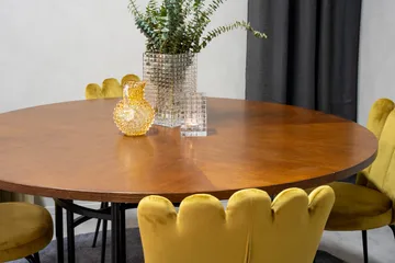 Copenhagen Matgrupp 140 cm Rund med 4 Limhamn stolar - Svart - Products - Möbler - Bord & matgrupp - Matgrupp