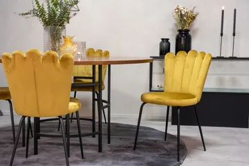 Copenhagen Matgrupp 140 cm Rund med 4 Limhamn stolar - Svart - Products - Möbler - Bord & matgrupp - Matgrupp