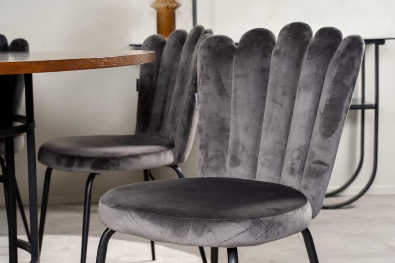 Copenhagen Matgrupp 140 cm Rund med 6 Limhamn stolar - Svart - Products - Möbler - Bord & matgrupp - Matgrupp