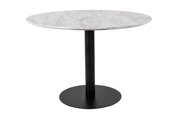 Daddeli Matbord 110 cm Rund - Vit/Svart - Products - Möbler - Bord & matgrupp - Matbord & köksbord