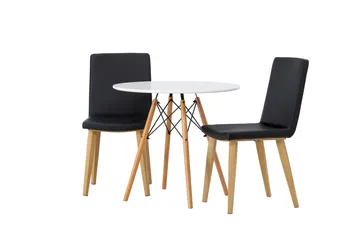 Danburi Matgrupp 60 cm Rund med 2 Today stolar - Svart - Products - Möbler - Bord & matgrupp - Matgrupp