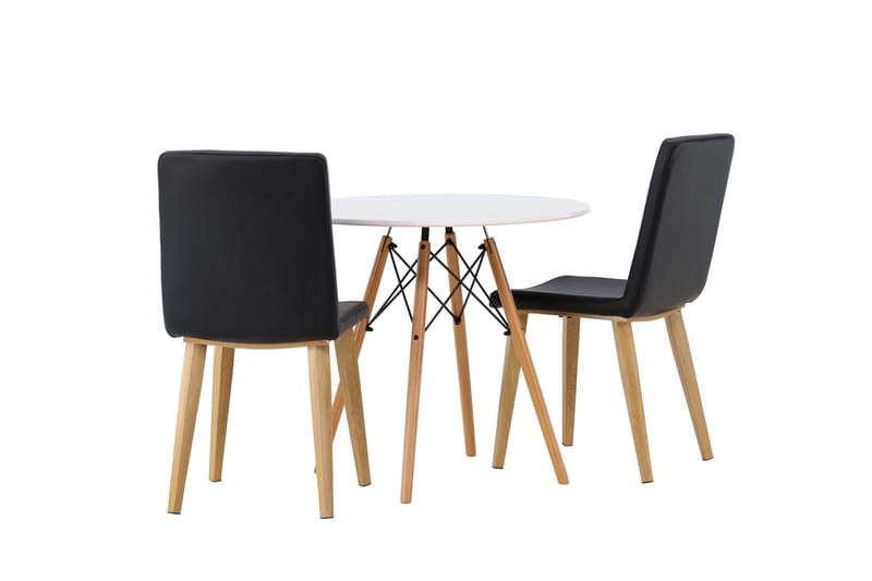 Danburi Matgrupp 60 cm Rund med 2 Today stolar - Svart - Products - Möbler - Bord & matgrupp - Matgrupp