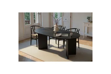 Dano Matbord 180 cm Oval - Natur/Svart - Products - Möbler - Bord & matgrupp - Matbord & köksbord