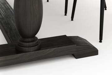 Dijon Matgrupp 200x100cm med 4 Alsarp Matstolar - Brun - Products - Möbler - Bord & matgrupp - Matgrupp