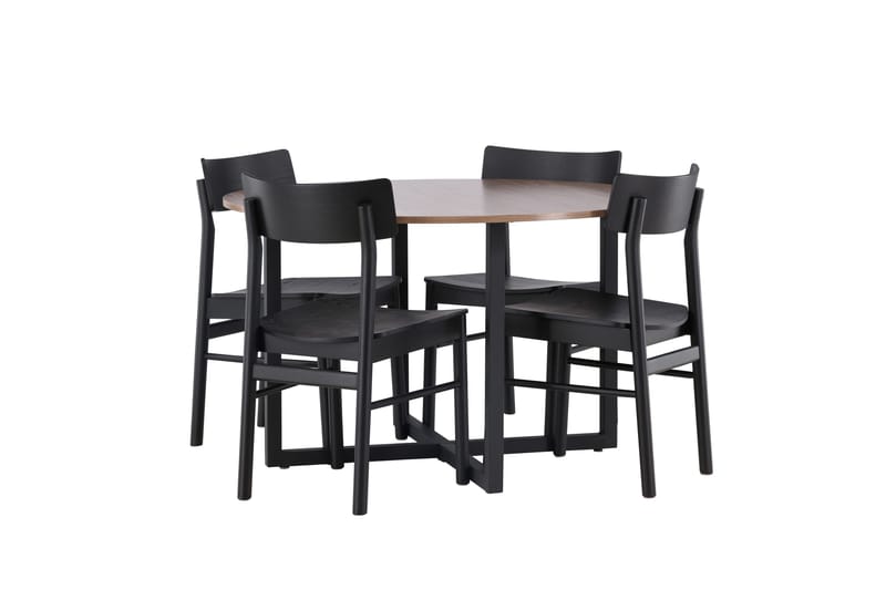 Durango Matbord med 4 Montros stolar - Valnöt - Products - Möbler - Bord & matgrupp - Matbord & köksbord