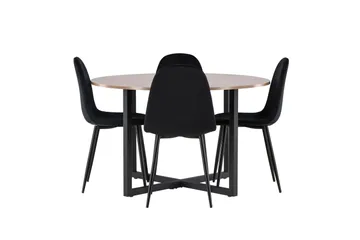 Durango Matgrupp 120 cm Rund med 4 Polar Stolar