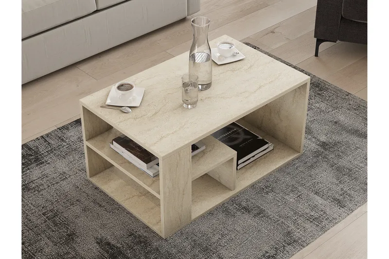 Eros Soffbord 80 cm Beige - Beige - Products - Möbler - Bord & matgrupp - Soffbord