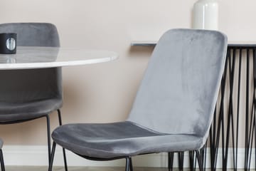 Estelle Matgrupp 106 cm Rund med 4 Muce stolar - Svart - Products - Möbler - Bord & matgrupp - Matgrupp