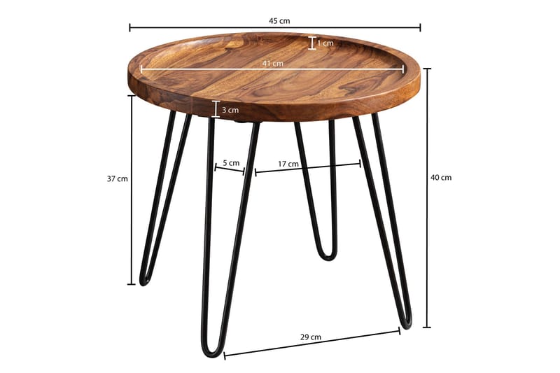 Fromherz Soffbord 45 cm - Trä/natur - Products - Möbler - Bord & matgrupp - Soffbord