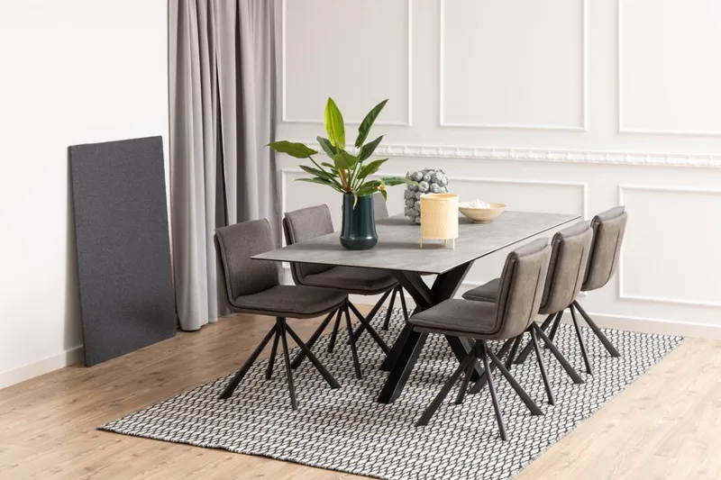 Ganesh Matbord 100 cm Rektangulär - Grå - Products - Möbler - Bord & matgrupp - Matbord & köksbord