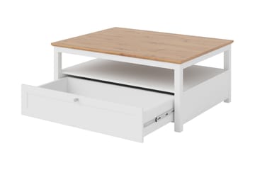 Hammerdal Soffbord 104 cm - Vit/Ek - Products - Möbler - Bord & matgrupp - Soffbord