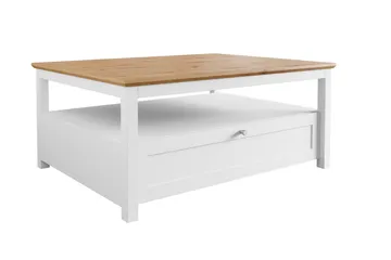 Hammerdal Soffbord 104 cm - Vit/Ek - Products - Möbler - Bord & matgrupp - Soffbord