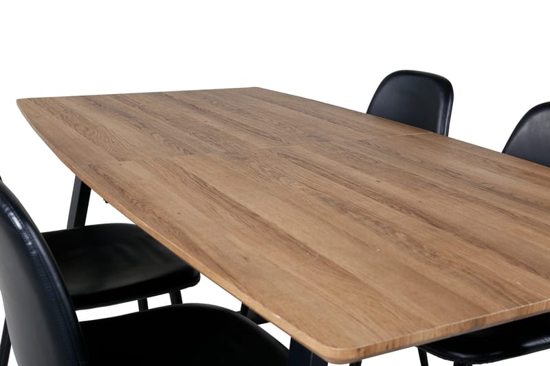 Inca Matgrupp 160 cm Rektangulär med 4 Polar stolar - Svart - Products - Möbler - Bord & matgrupp - Matgrupp