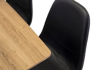 Inca Matgrupp 160 cm Rektangulär med 4 Polar stolar - Svart - Products - Möbler - Bord & matgrupp - Matgrupp