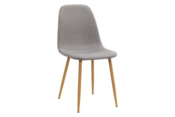 Jasmin Förlängningsbart Matbord 180 cm +  6 st Nibe stol grå med ek ben - Vit/Grå - Products - Möbler - Bord & matgrupp - Matgrupp