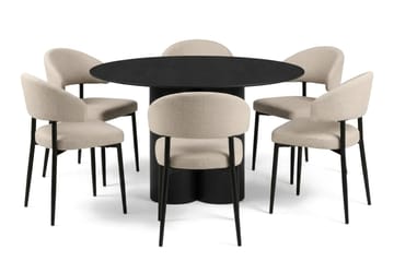 Beige/Svart - Svart