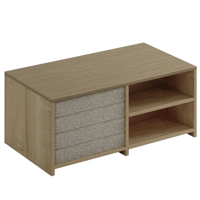 Kavon Soffbordsset 90x44,1x45 cm, Varm ek och safirek