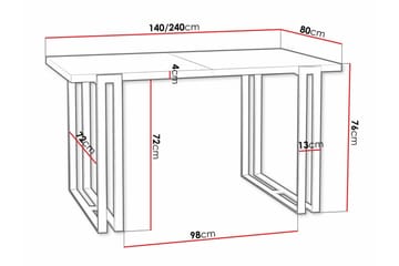 Kintore Matbord 80 cm - Svart - Products - Möbler - Bord & matgrupp - Matbord & köksbord
