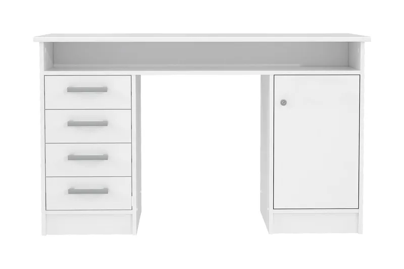 Baacwood Skrivbord 126 cm - Vit - Products - Möbler - Bord & matgrupp - Kontorsbord - Datorbord