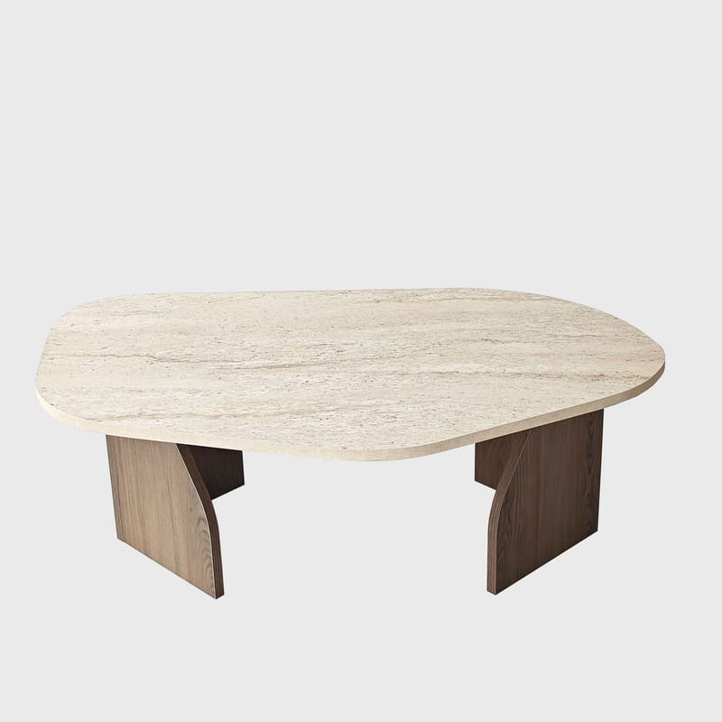 Berriaren Skrivbord 100x35x60 cm - Travertine Walnut - Products - Möbler - Bord & matgrupp - Kontorsbord - Datorbord