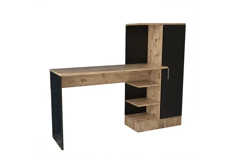 Dalran Skrivbord 152 cm - Natur/Svart - Products - Möbler - Bord & matgrupp - Kontorsbord - Datorbord