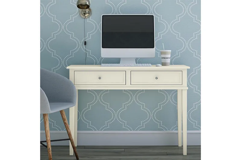 Franklin Skrivbord 90 cm med Förvaring Låda Vit - Dorel Home - Products - Möbler - Bord & matgrupp - Kontorsbord - Datorbord